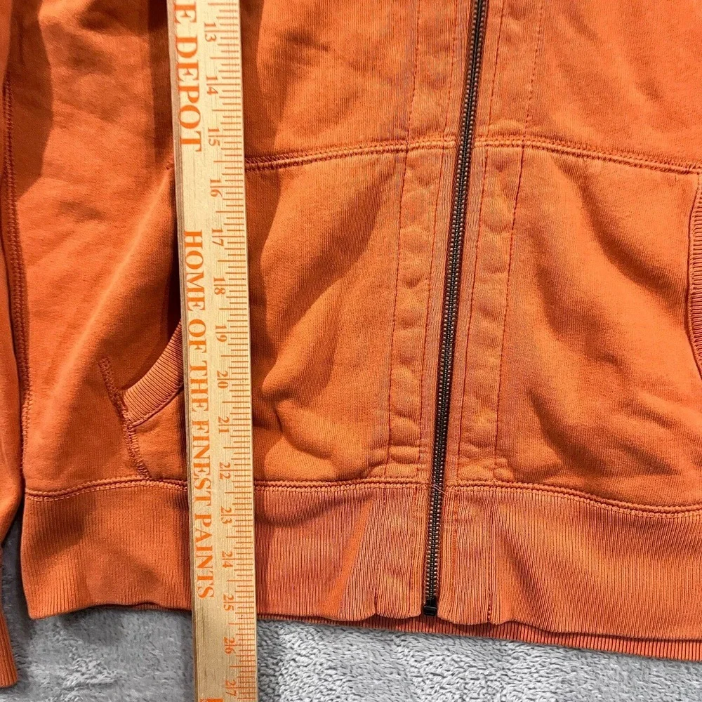 Vtg Polo Ralph Lauren Hoodie Mens‎ M Orange Jacket Full Zip Fleece  Y2K